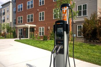 Environmentally friendly electric car charging stations